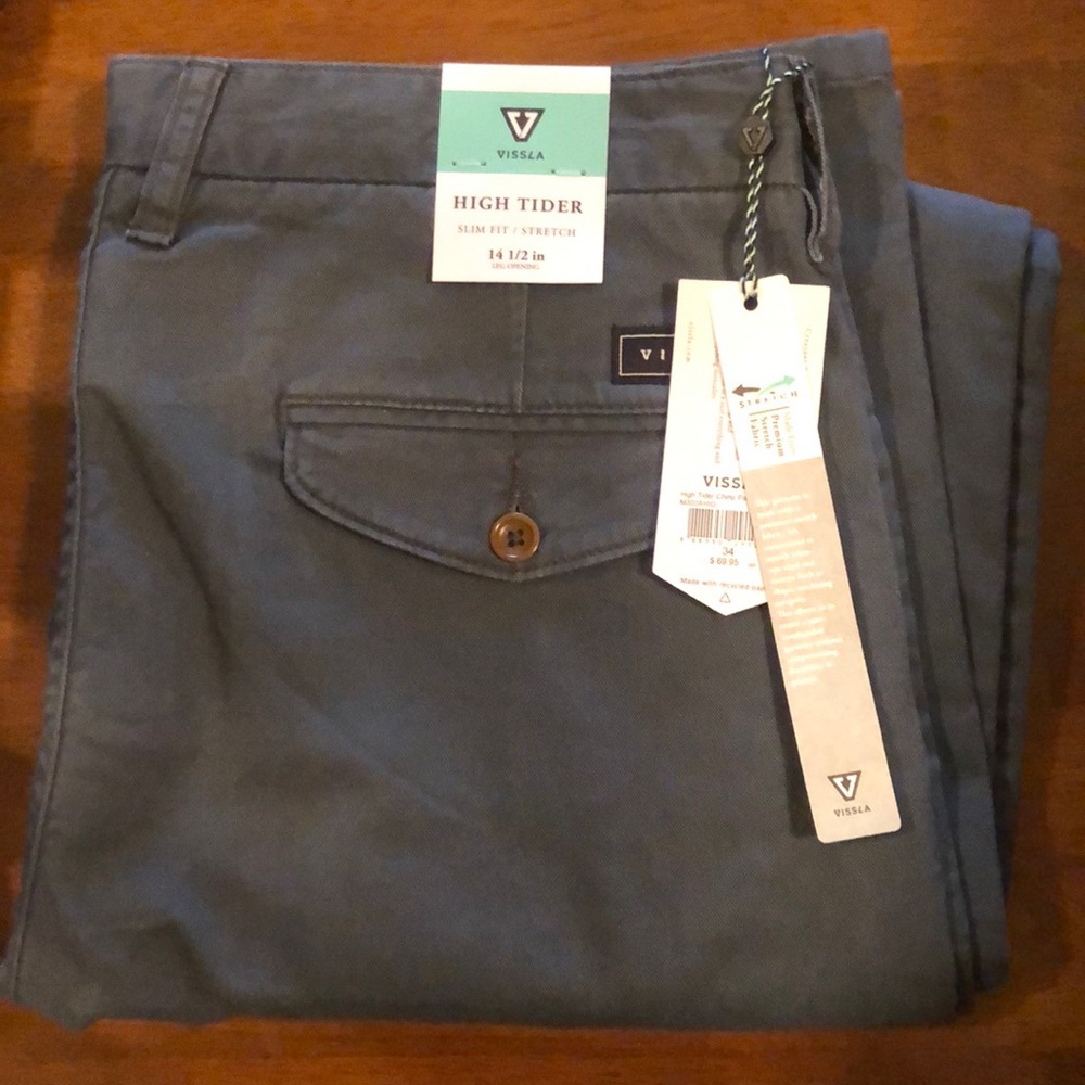 NWT Vissla High Tider Chino Pants (Slim Fit)